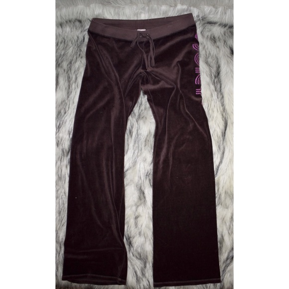 Juicy Couture Brown Velour Track Pants - Picture 2 of 4